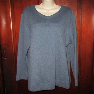 Denim & Co. Woman's Size Large Fleece Shirt, New Without Tags B4